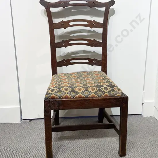 Geo III Oak Ladder Back Dining Chair