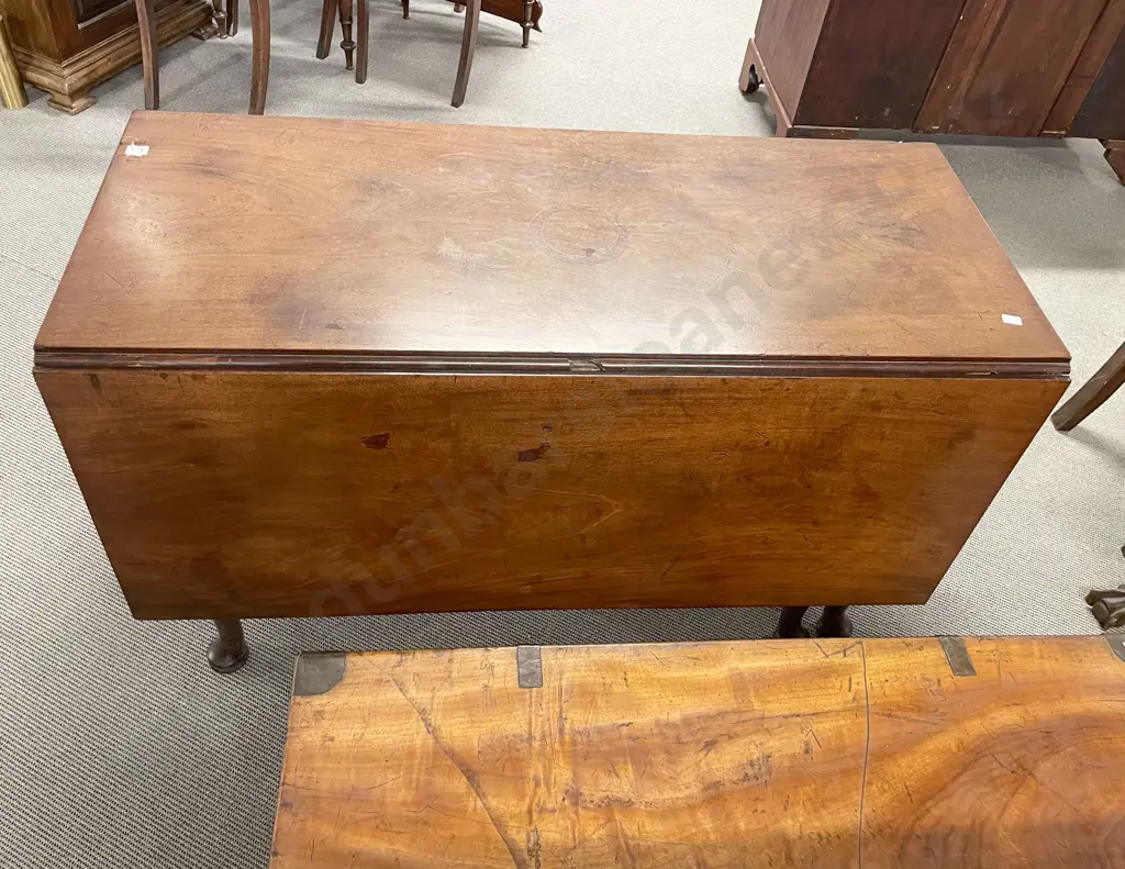 Geo III Mahogany Dropleaf Dining Table Image 1++