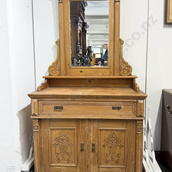 Late C19th Baltic Pine Dressing Chest