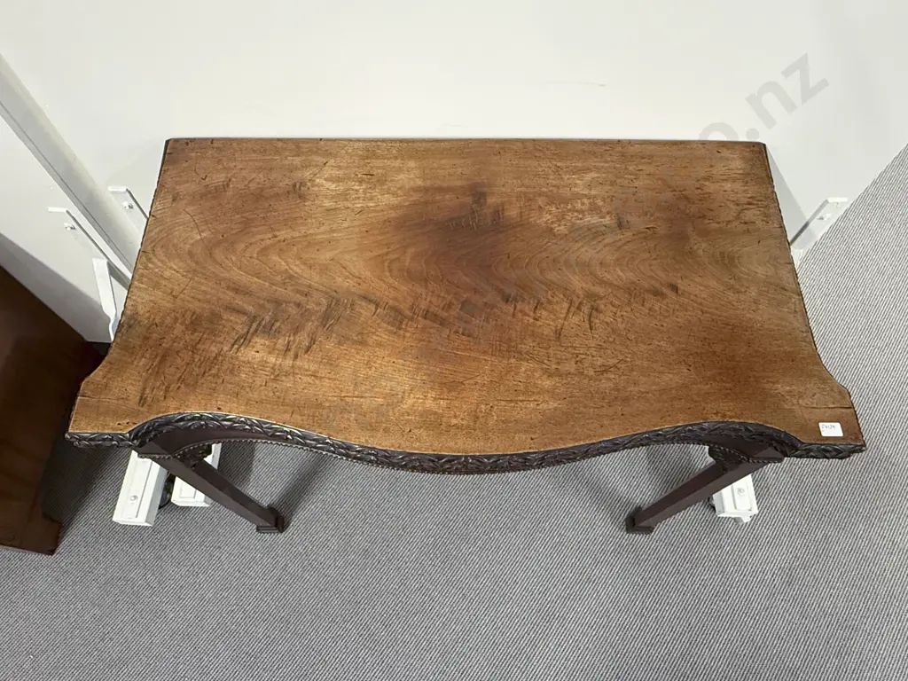 Geo III Mahogany Foldover Card Table Image 1++