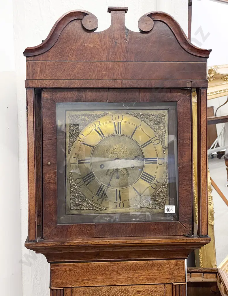Geo III Longcase Clock by Hampson of Wrexham Image 1++