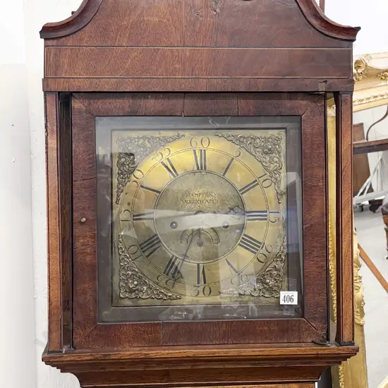 Geo III Longcase Clock by Hampson of Wrexham