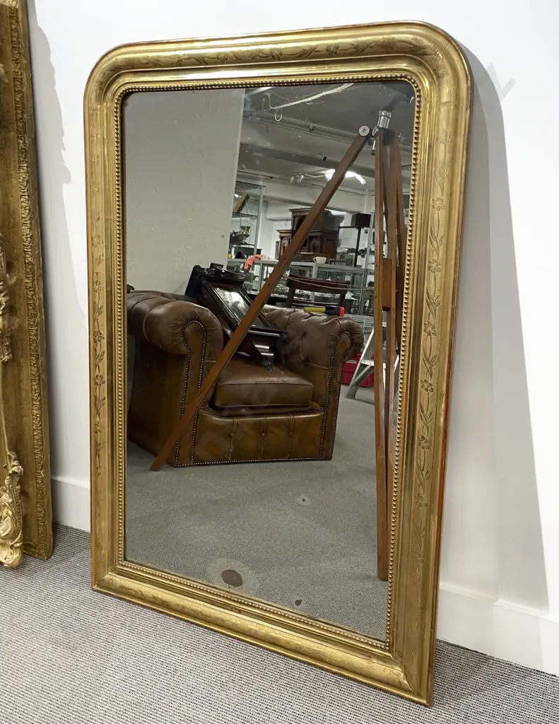 C19th Gilt Framed Pier Glass Image 1++