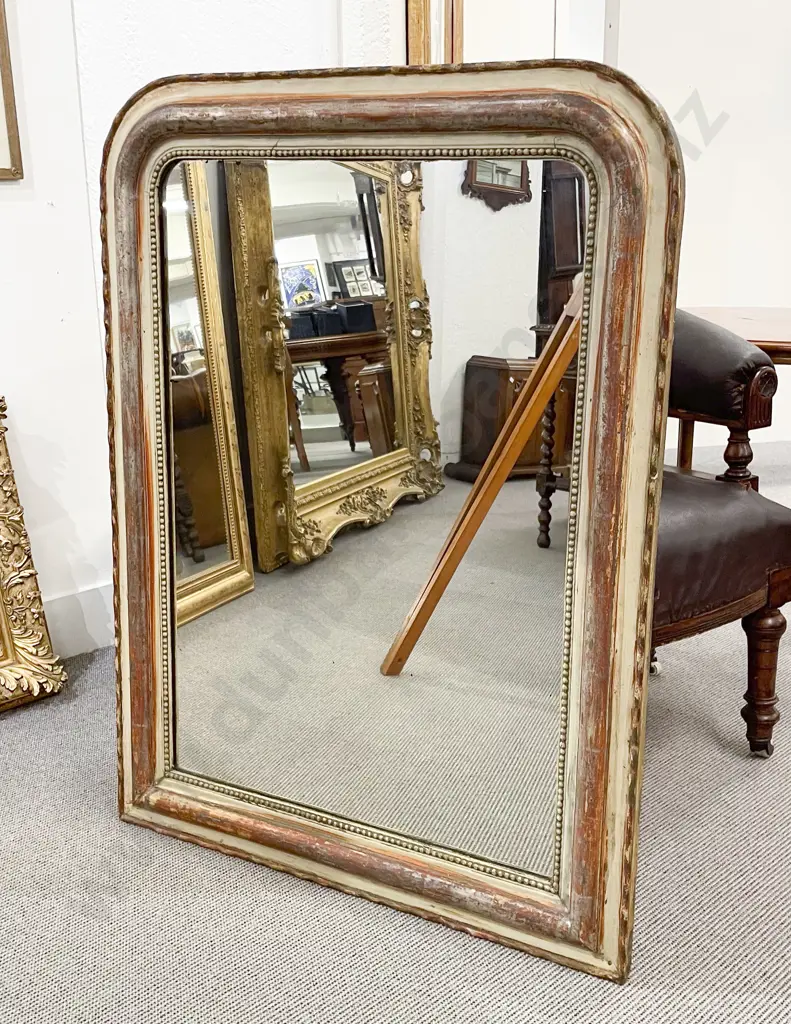 C19th Painted Pier Glass Image 1++