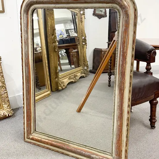 C19th Painted Pier Glass