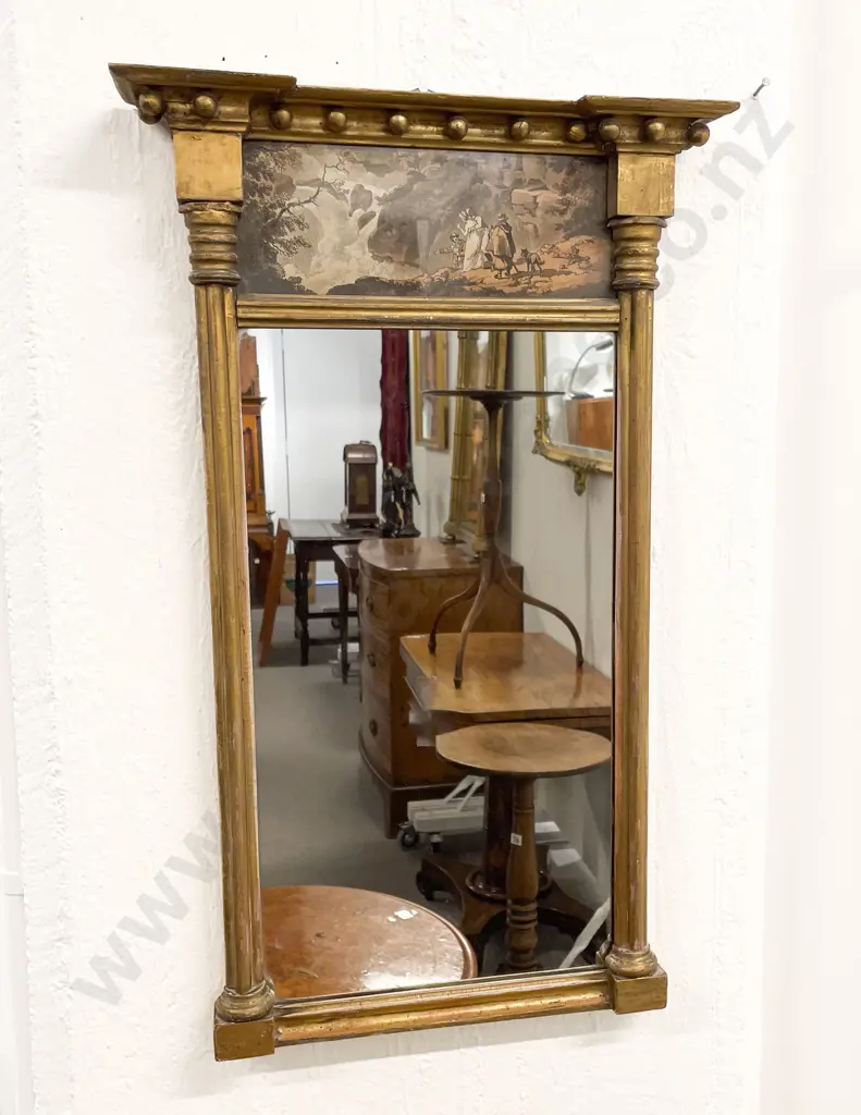 Regency Gilt Wood Pier Glass Image 1++