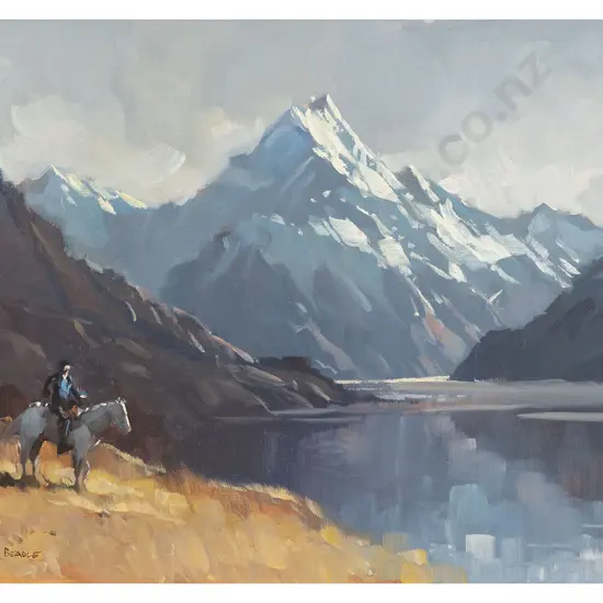 Peter Beadle - Gathering Storm - Mt Cook and Lake Pukaki