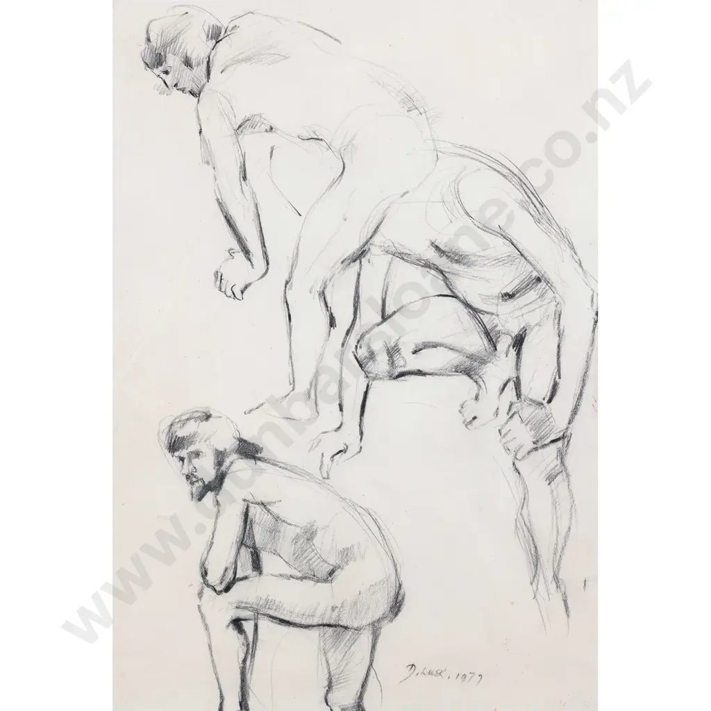 Doris Lusk - Male Life Drawings Image 1++