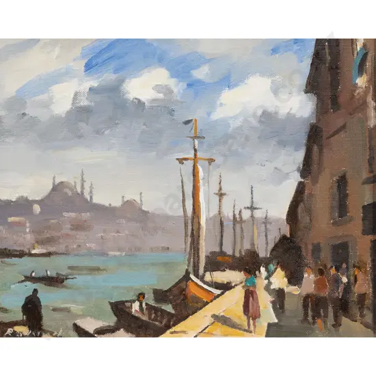 R B Watson - Quayside Fishing Boats - Istanbul