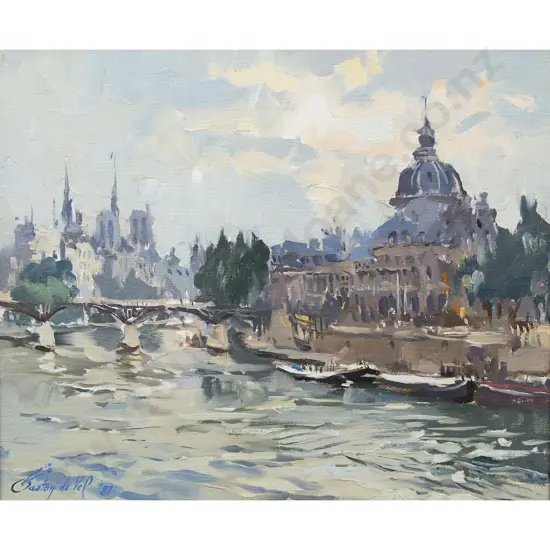 Gaston de Vel - The Seine River - Paris