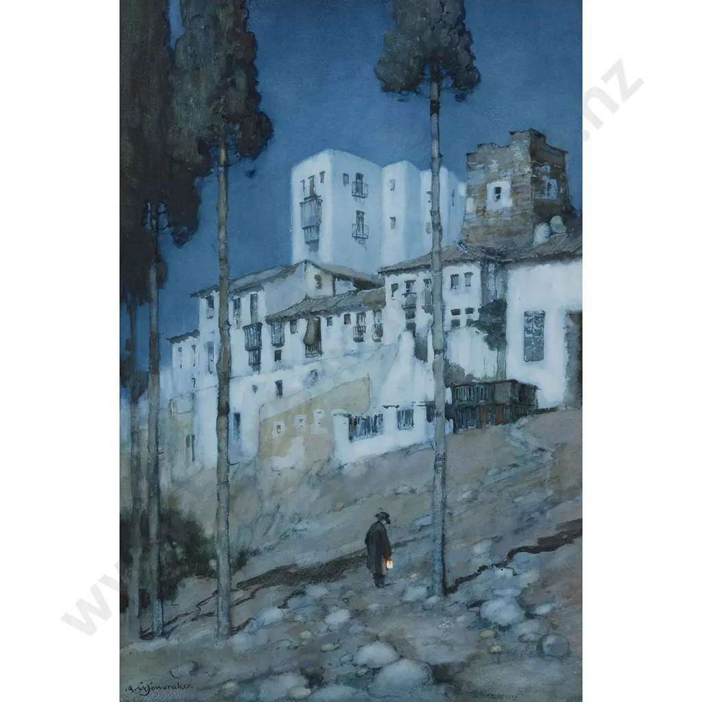 Arthur Moulton Foweraker - Granaoa by Moonlight Image 1++