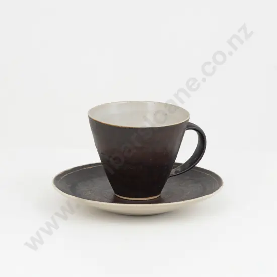 Dame Lucie Rie & Hans Coper Stoneware Teacup & Saucer
