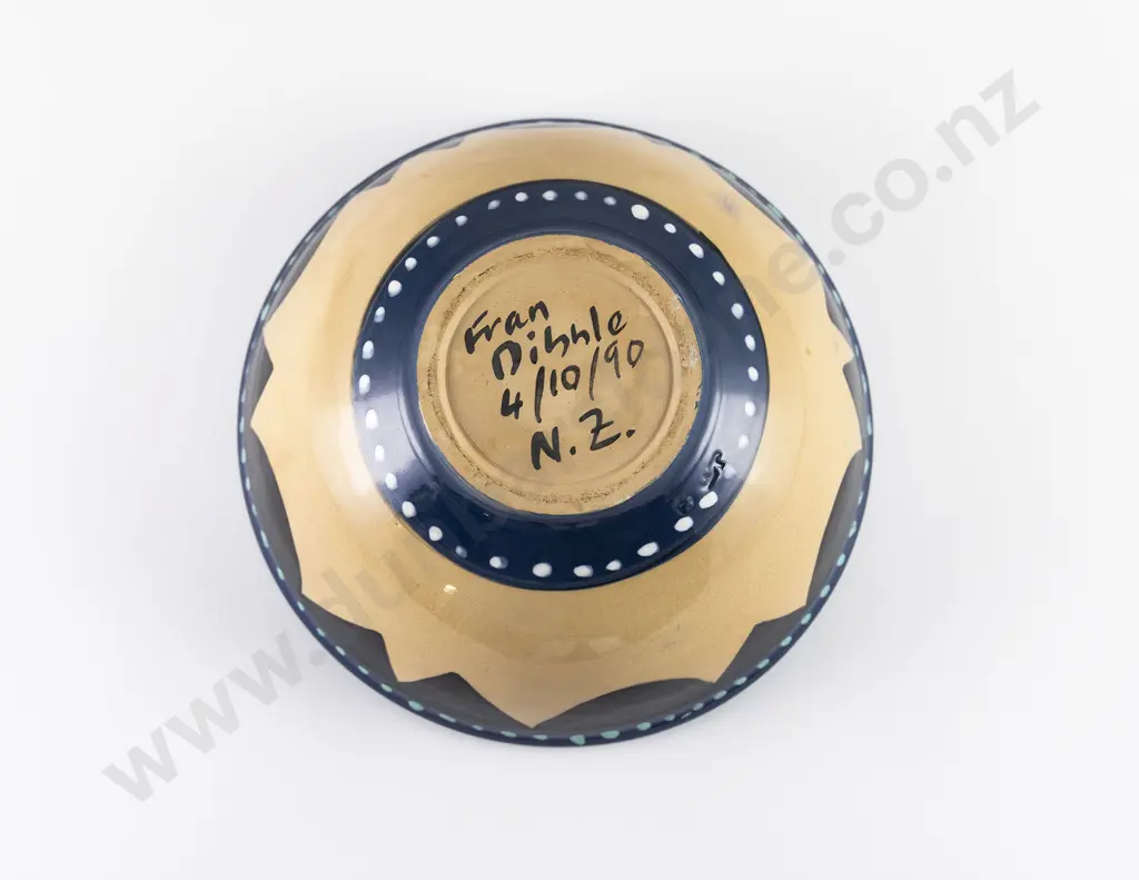 Fran Dibble Polychrome Glazed Bowl Image 1++