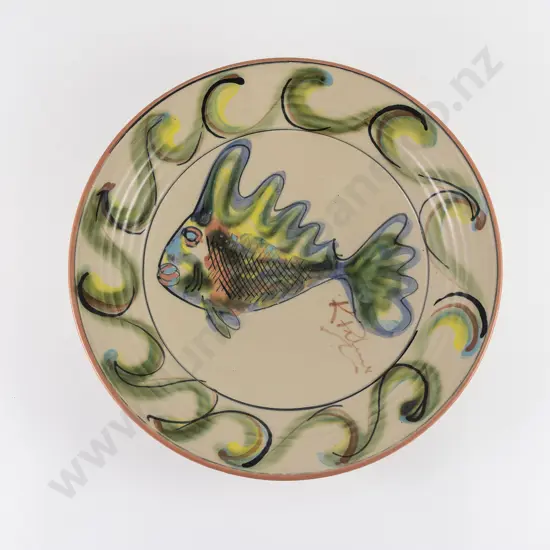 Ross Palmer Polychrome Glazed Table Bowl