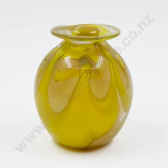 M Hill '86 Studio Glass Vase in Yellow
