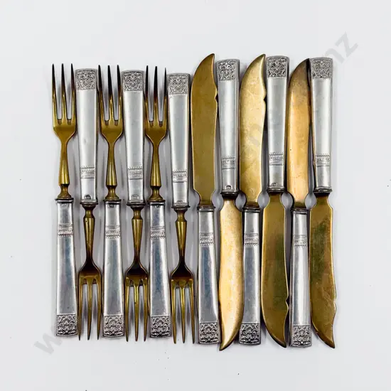 European Silver Handled Fish Knives and Forks