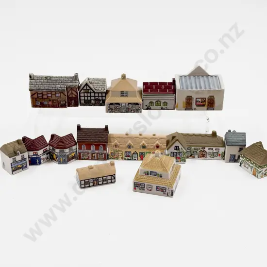 Collection of Wade Whimsey "In The Vale" Town Shops and Cottages