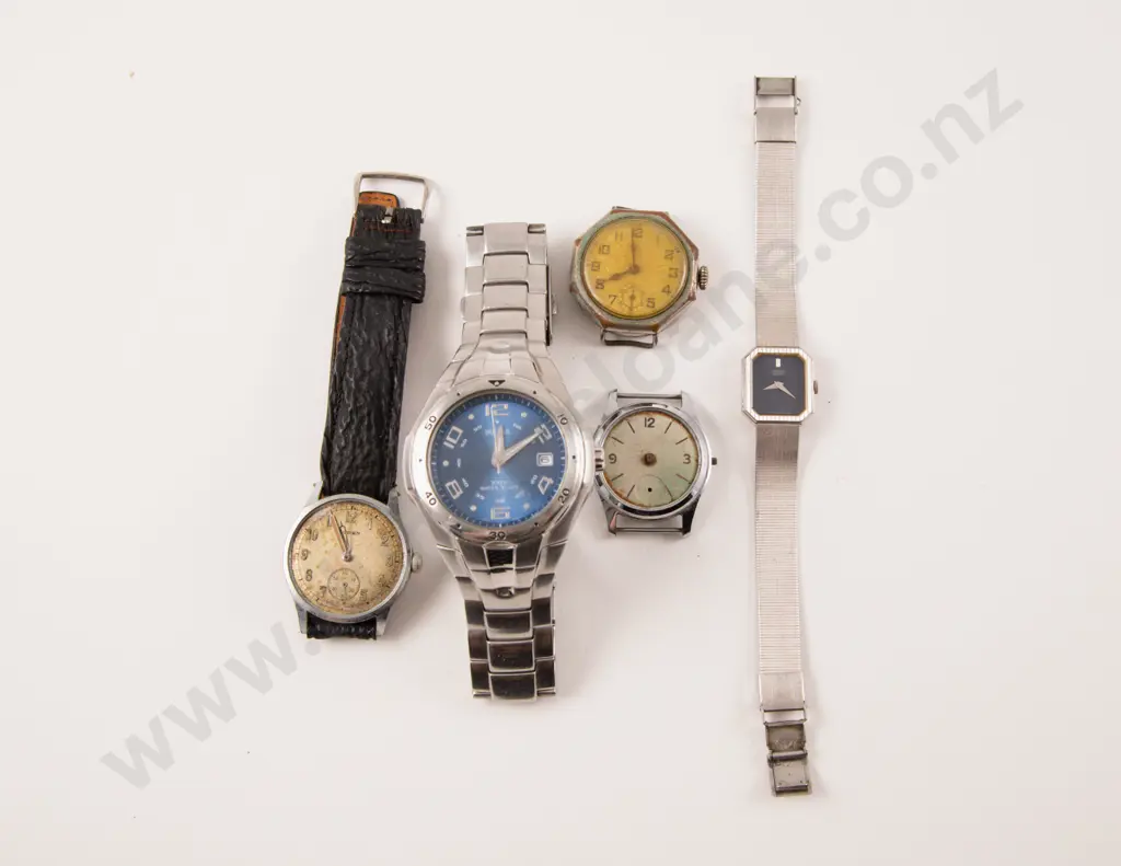 Collection of Assorted Gents Wrist Watches and Watch Faces Image 1++