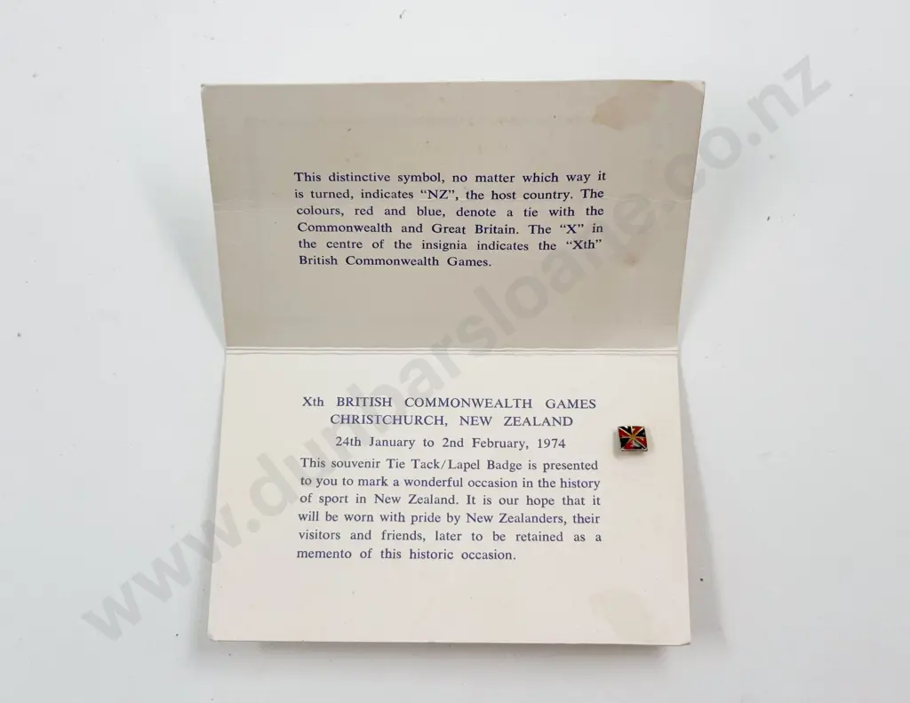 Xth British Commonwealth Games Lapel Badge Image 1++