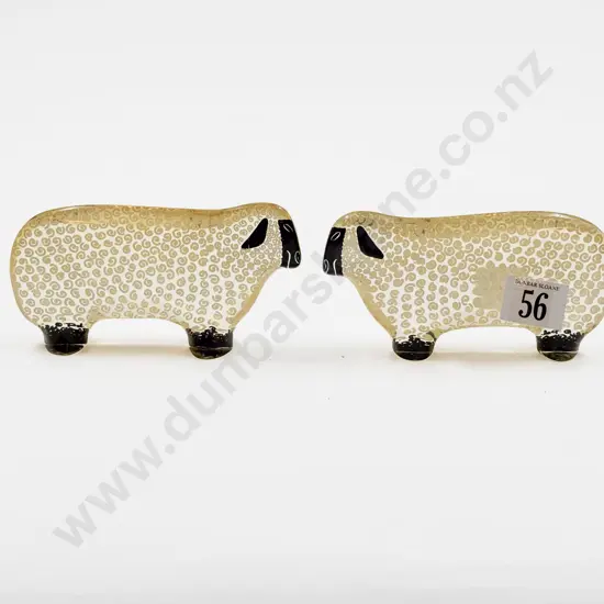 Abraham Palatnik Made in Brazil Lucite Two Sheep