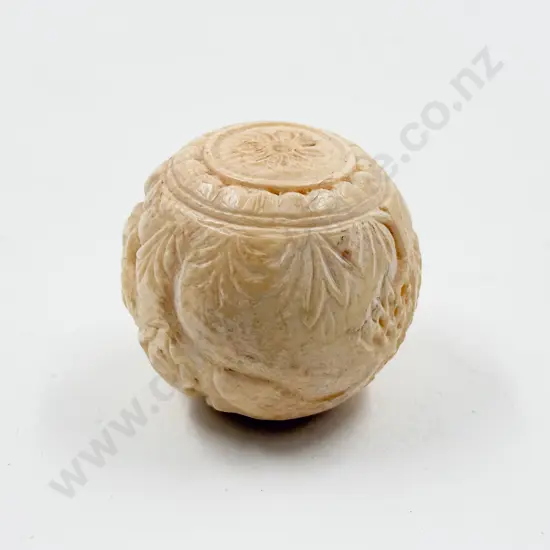 Carved African Ivory Sphere