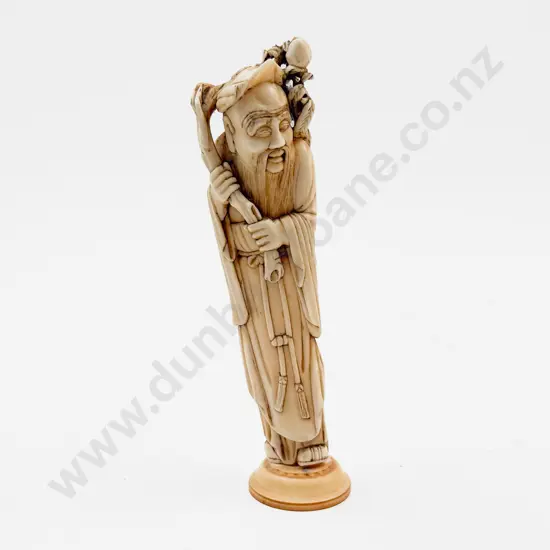 Antique Carved Ivory Immortal Figure