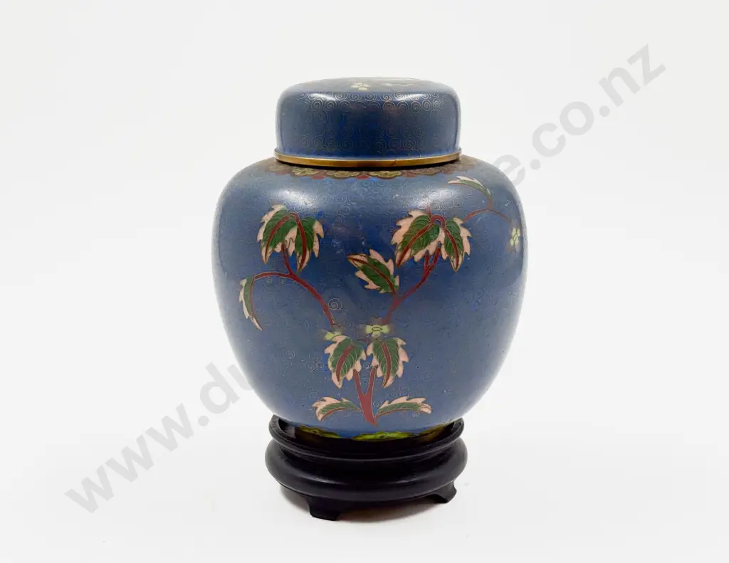 Cloisonné Ginger Jar and Cover Image 1++