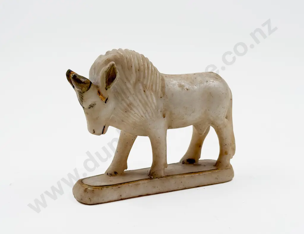 Antique Carved Indian Marble Buffalo Image 1++