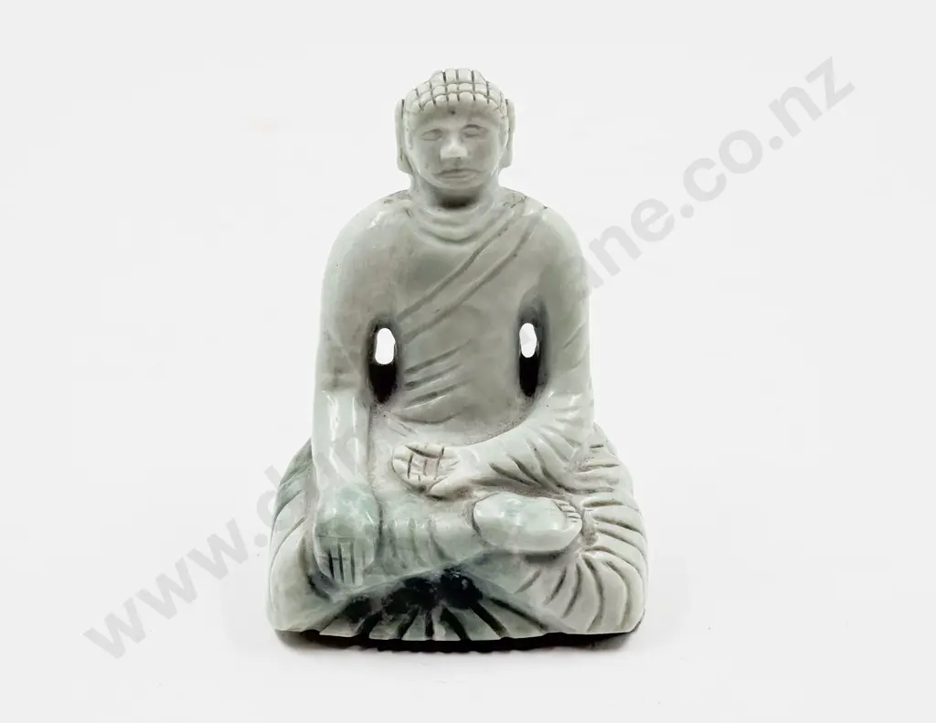 Carved Green Stone Buddha Image 1++