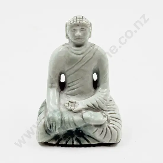 Carved Green Stone Buddha