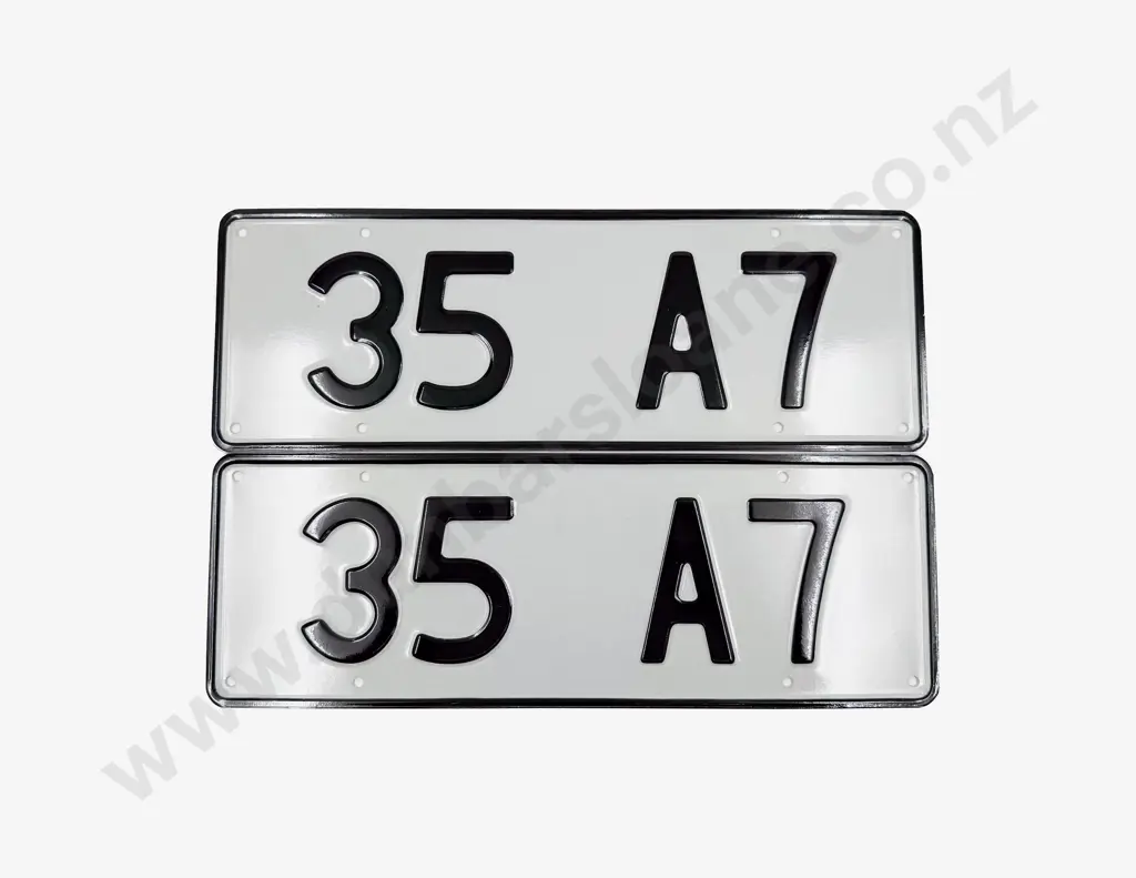 Pair of New Licence Plates - 1935 Austin Seven Image 1++