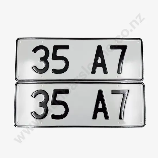 Pair of New Licence Plates - 1935 Austin Seven