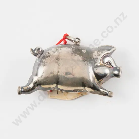 Portugal Sterling Silver Pig Pendant