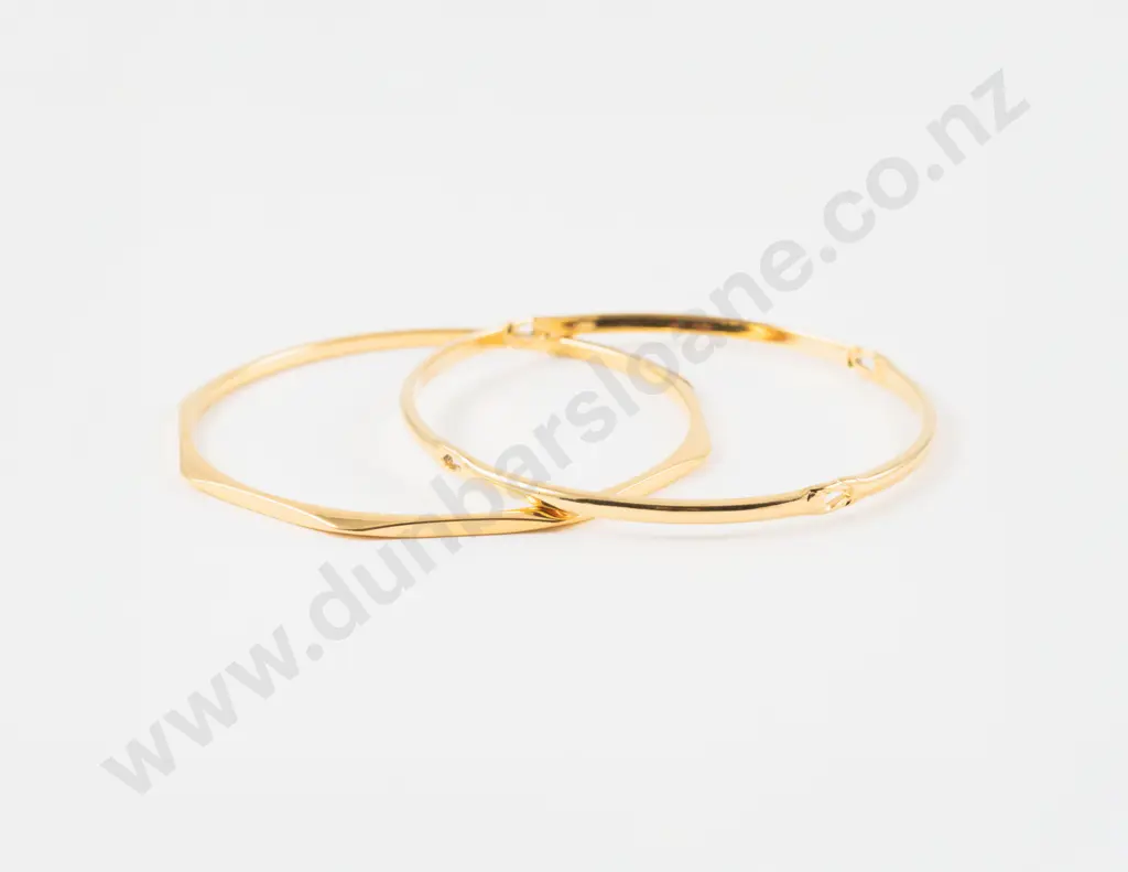 Two Gold Plated Monet Bangles Image 1++