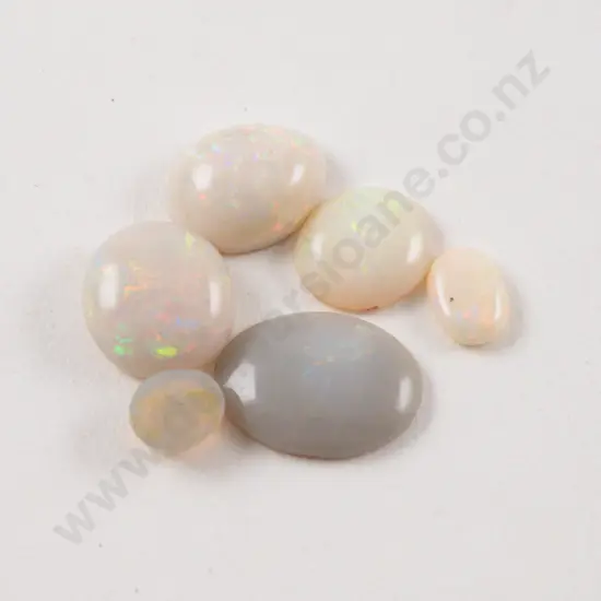 Six Unmounted Opal Gems