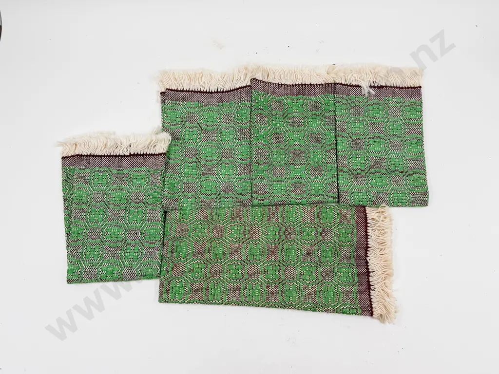 Vintage Handmade Christchurch Shelter Workshop Placemats Image 1++