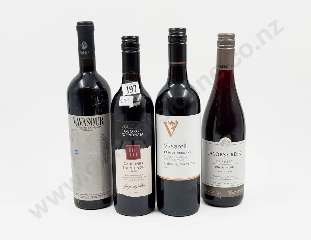 Three Assorted Red Blends Together with Australian Pinot Noir Image 1++