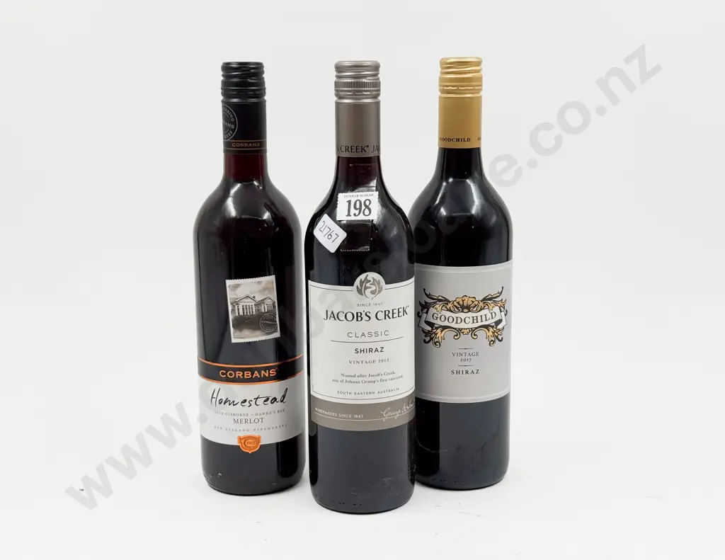 Two Australian Shiraz with NZ Merlot Image 1++