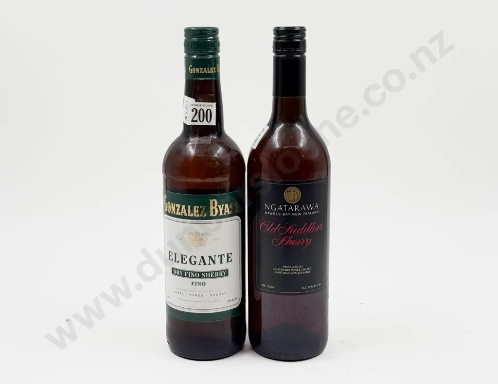 Two Bottles of Assorted Sherry Image 1++