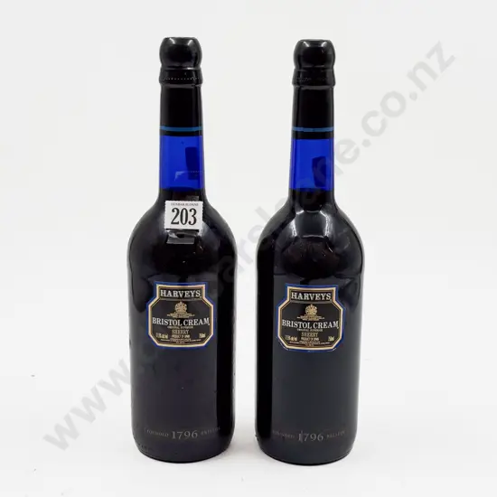 Two Bottles of Harveys Bristol Cream