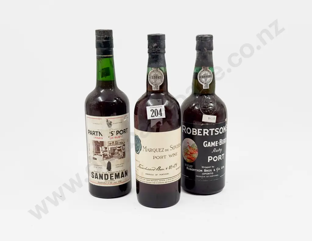 Three Bottles of Assorted Port Image 1++