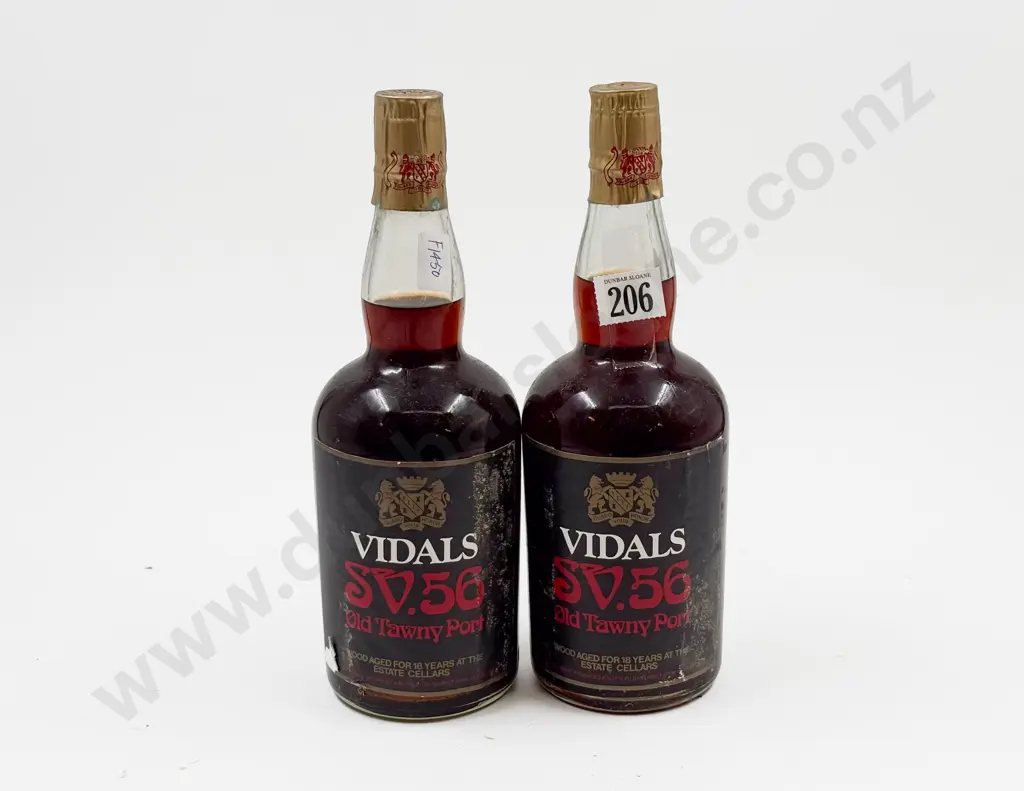 Two Bottles of Vidals Old Tawny Port Image 1++