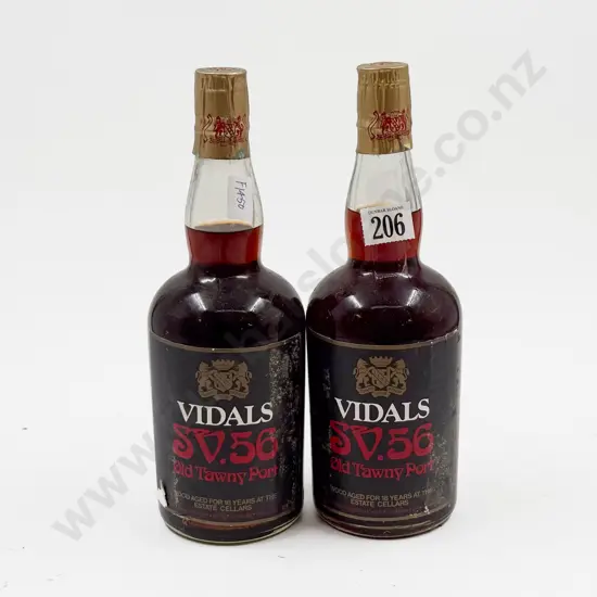 Two Bottles of Vidals Old Tawny Port