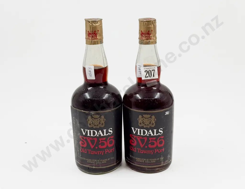 Two Bottles of Vidals Old Tawny Port Image 1++