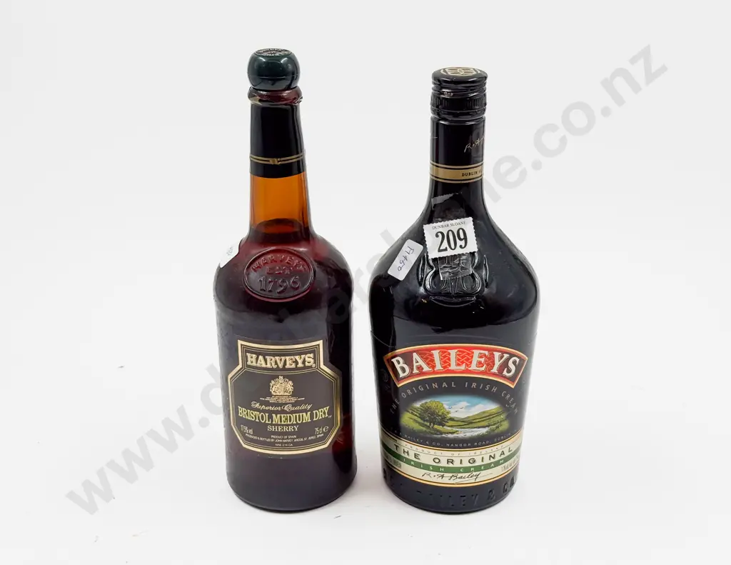 Two Bottles - Baileys and Harveys Bristol Medium Dry Image 1++