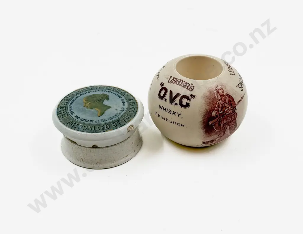 Antique Paste Pot (faults) and Other Image 1++