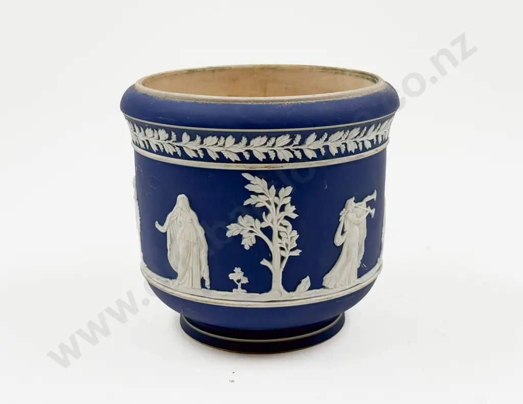 Tunstall Jasperware Planter Image 1++