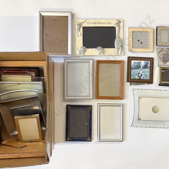 Box Qty of Assorted Framed Works and Empty Frames