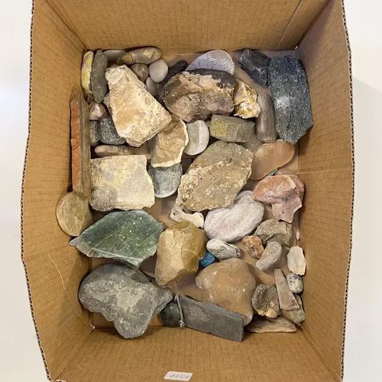 Qty of Assorted Mineral and Geological Samples Including one Piece of Greenstone