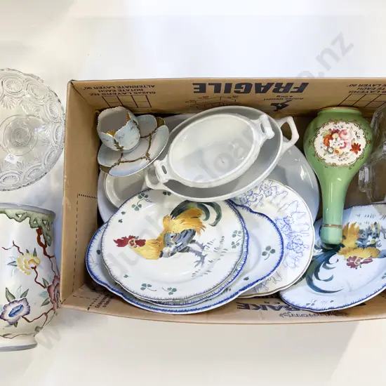 Qty of Assorted China and Glassware